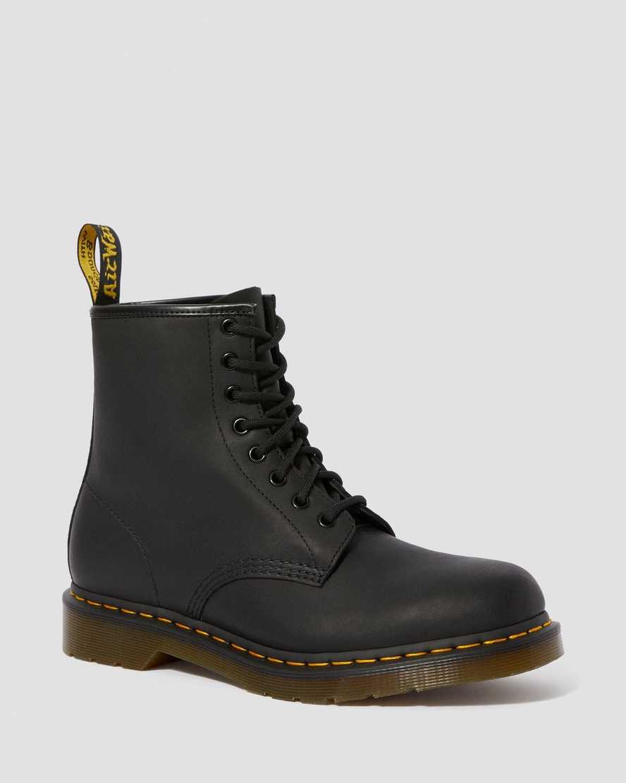 Dr. Martens 1460 Greasy Deri Erkek Bağcıklı Bot - Bot Siyah |YIMAX8145|